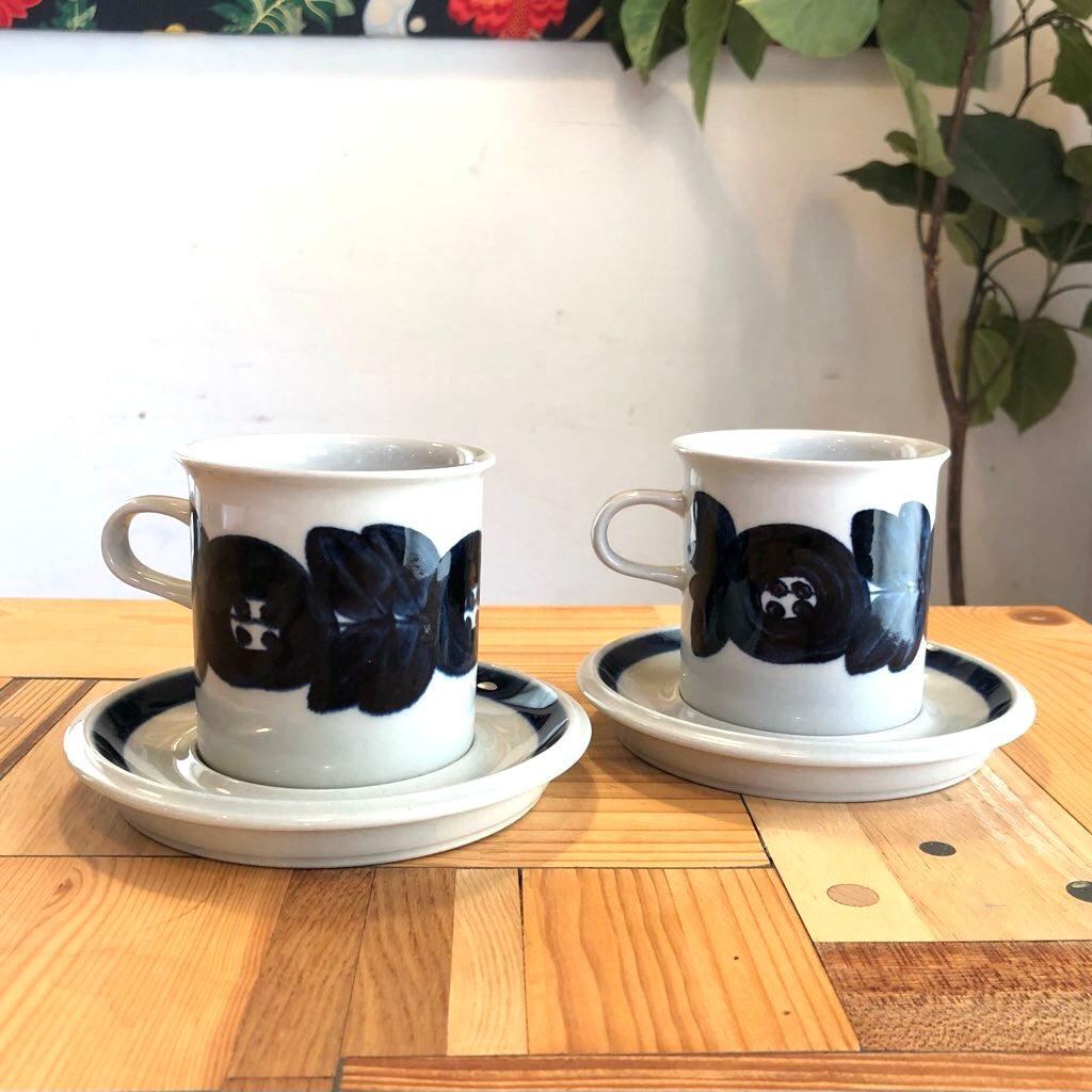 アラビア / ARABIA アネモネ / Anemone カップ＆ソーサー 復刻版 北欧