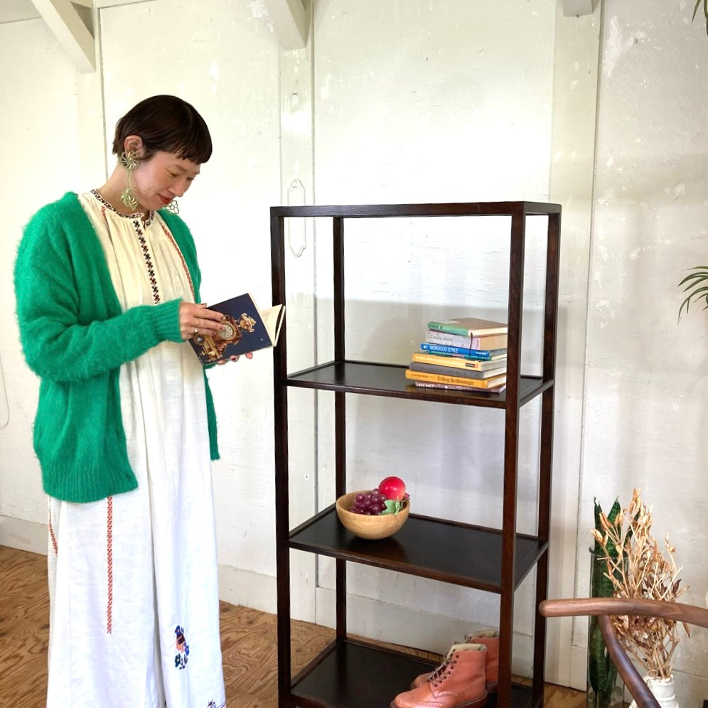 松本民芸家具 #80型 朝鮮棚 I 飾り棚 食器棚 中古 オープンラック 木製