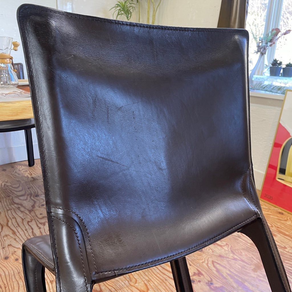 カッシーナ / Cassina キャブ アームレスチェア 412 タバコ マリオ