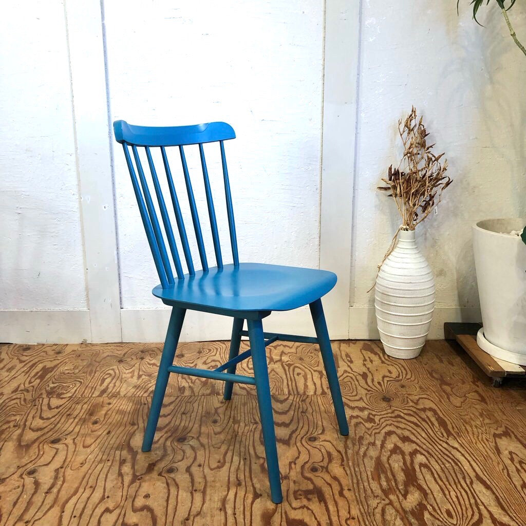 TON社 ウィンザーチェア ダイニングチェア ブルー 展示品 中古 青 水色