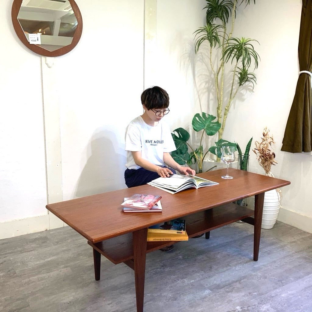 北欧ヴィンテージ ローテーブル センターテーブル リビングテーブル