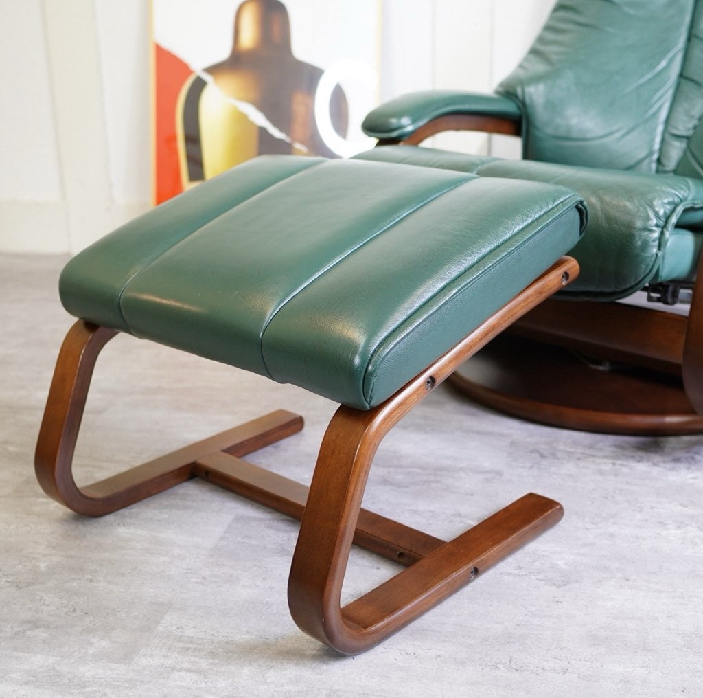 冨士ファニチア / FUJI FANITURE 本革 リクライニングソファ