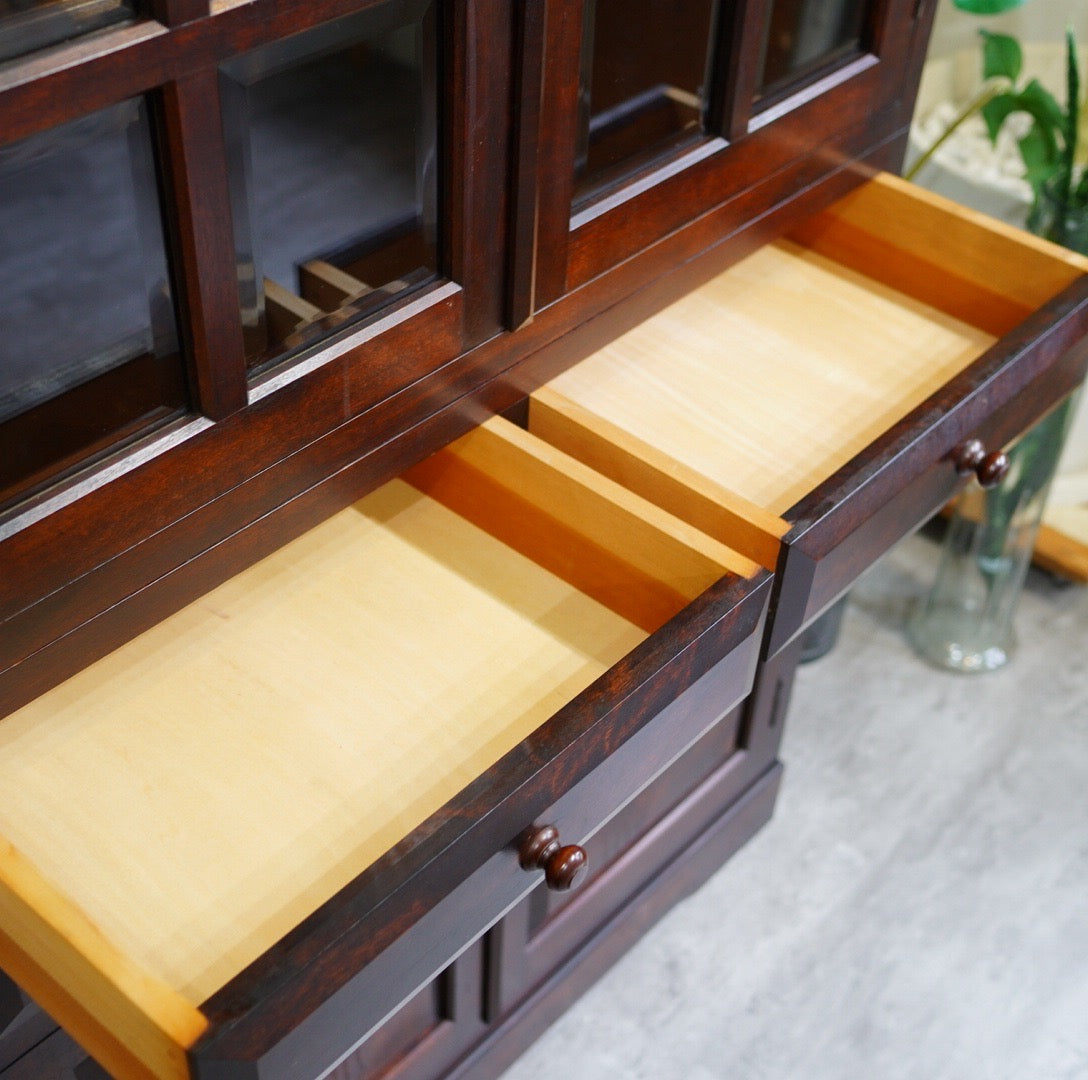 松本民芸家具 G-I型 面取食器棚 食器棚 飾り棚 ミズメザクラ 木製 木 中古