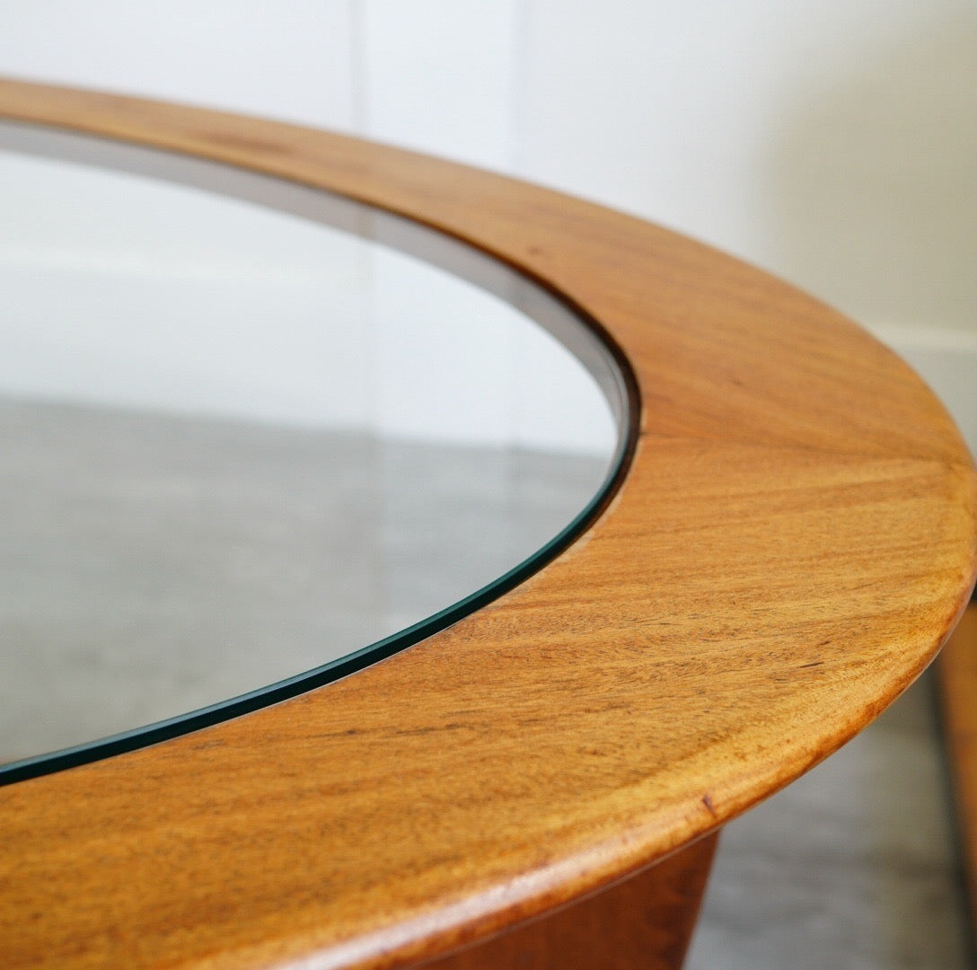 ジープラン / G-PLAN オーバル型 ガラス センターテーブル