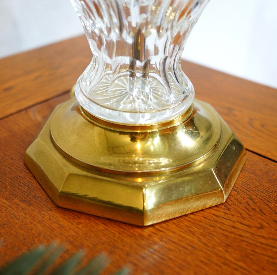クリスタルガラスのテーブルランプ ヴィンテージ CRYSTAL CLEAR
