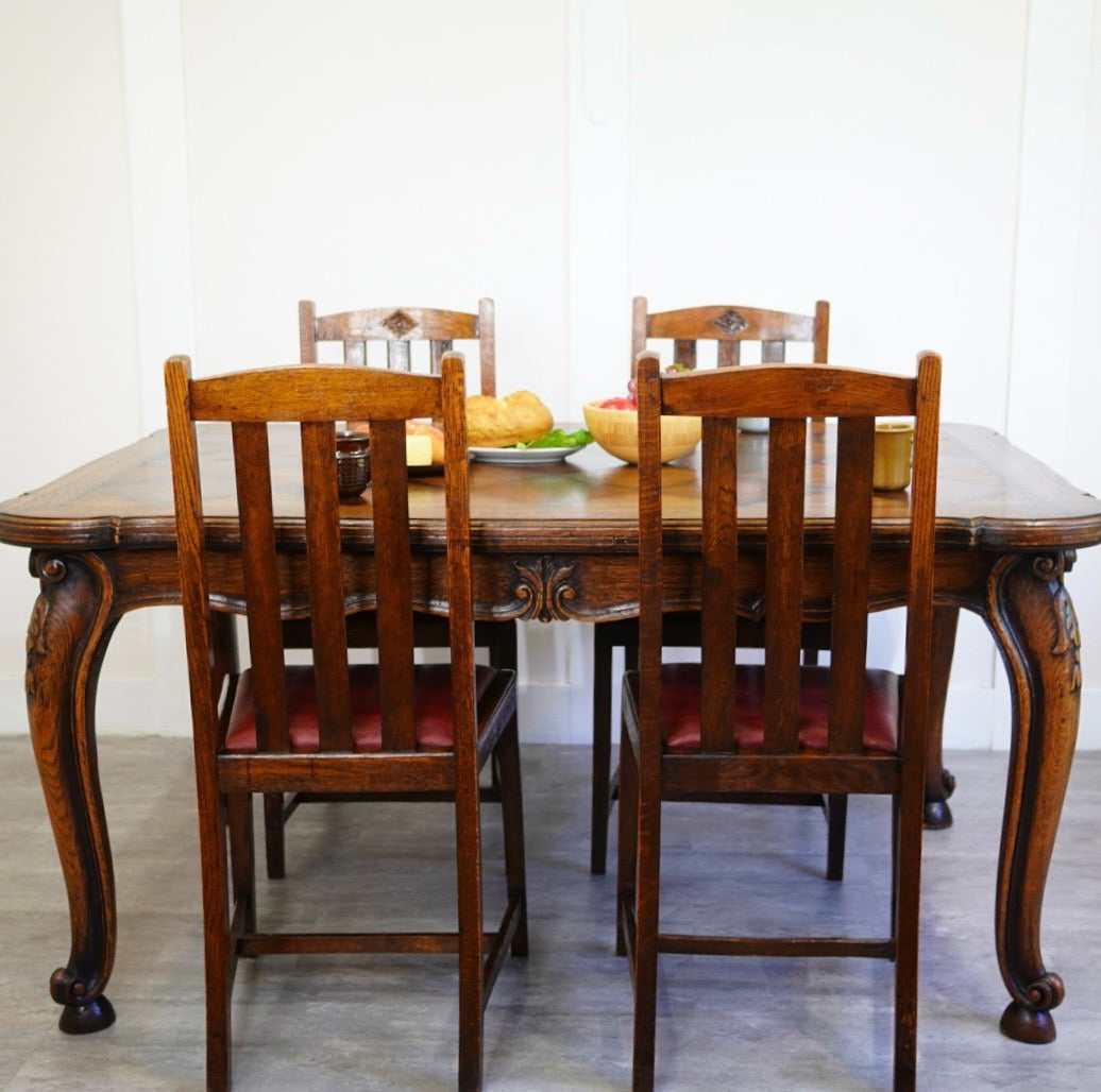 ドローリーフテーブル ダイニングテーブル 伸長式 フランス