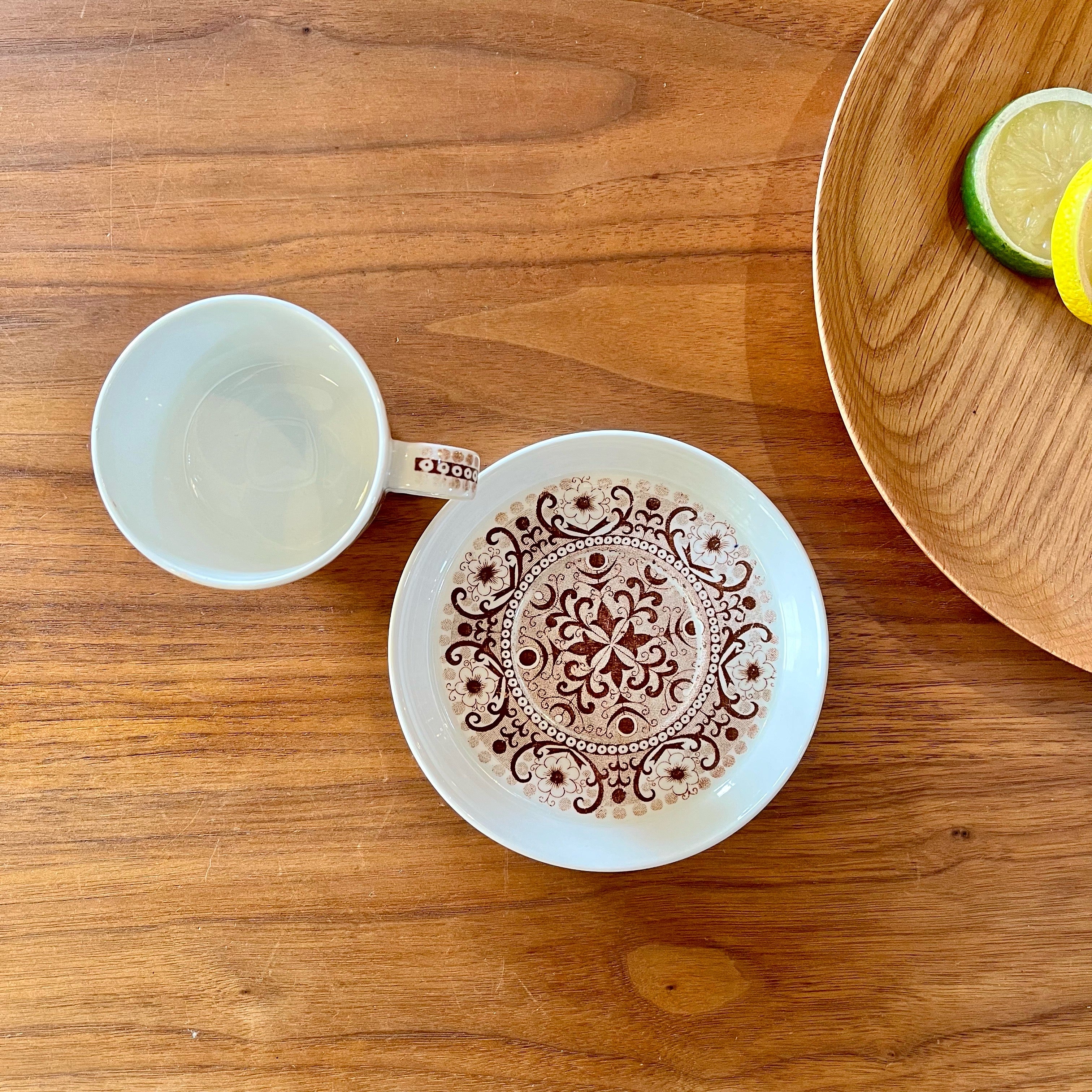 アラビア / ARABIA アリ / ALI デミタス カップ＆ソーサー ブラウン