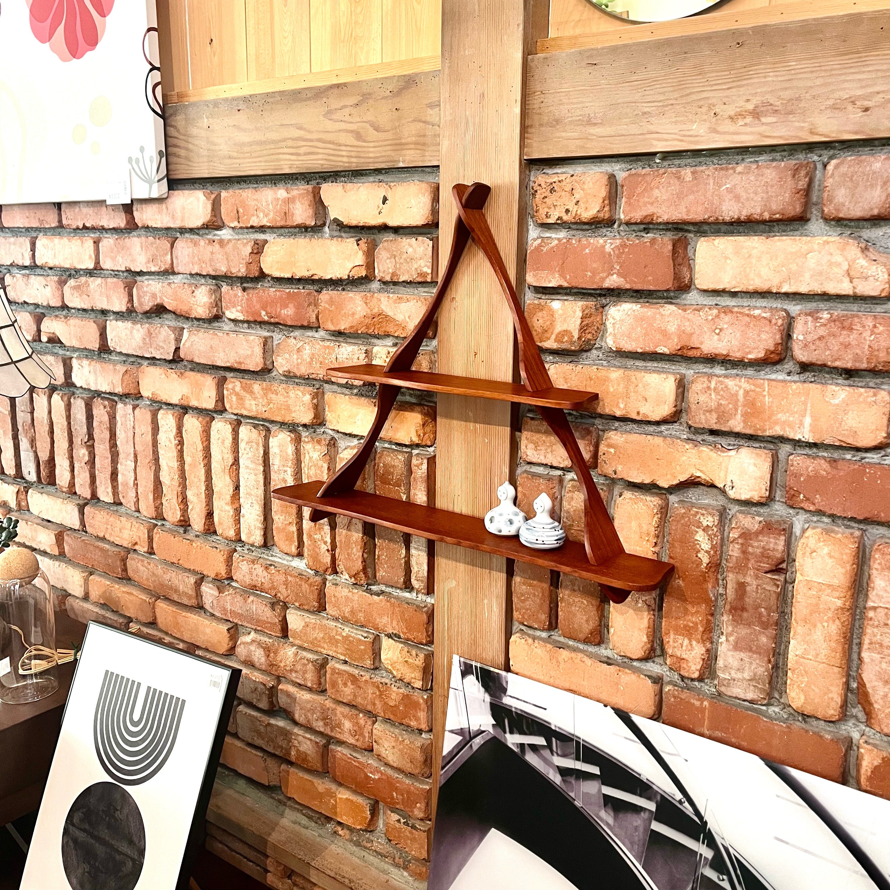 ウォールシェルフ チーク材 ペダー・ムース 北欧 ヴィンテージ 中古