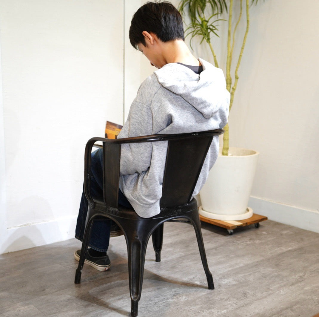 トリックス / TOLIX Aチェア アームチェア ブラック ヴィンテージ 中古