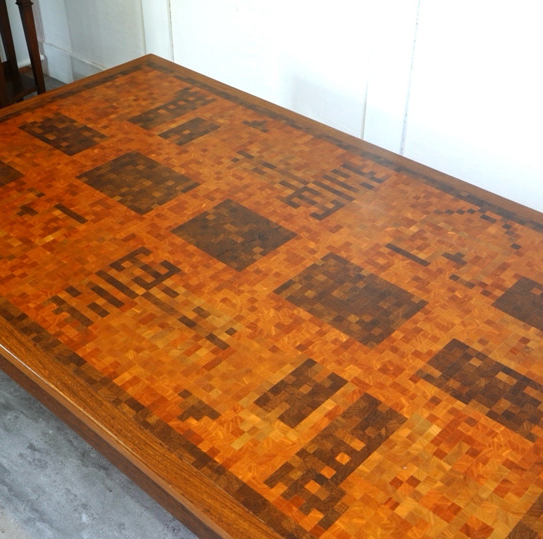 トラネケア TRANEKAER DENMARK 寄木細工 コーヒーテーブル リビング