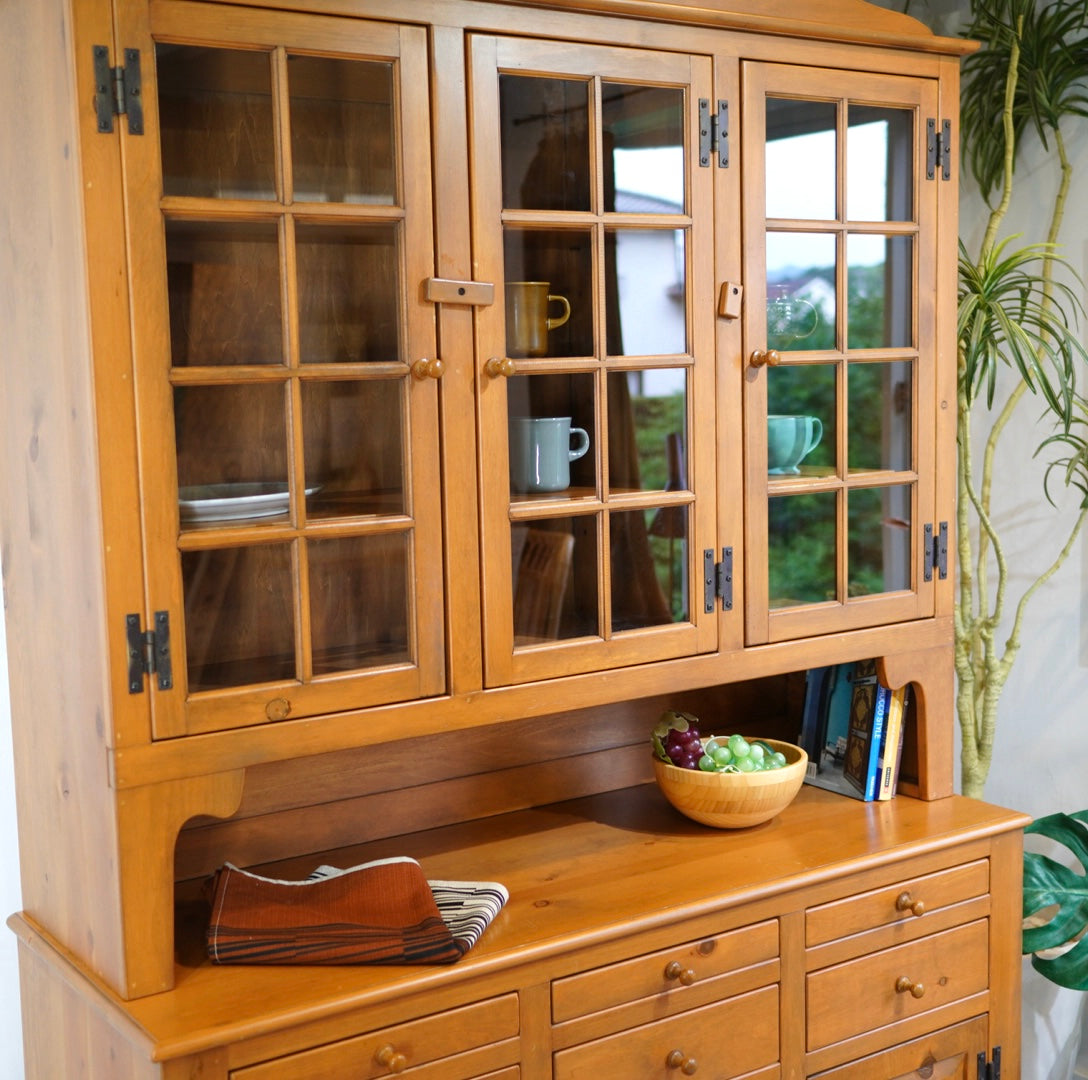 アンファン / Enfant カントリースタイル カップボード 食器棚 パイン