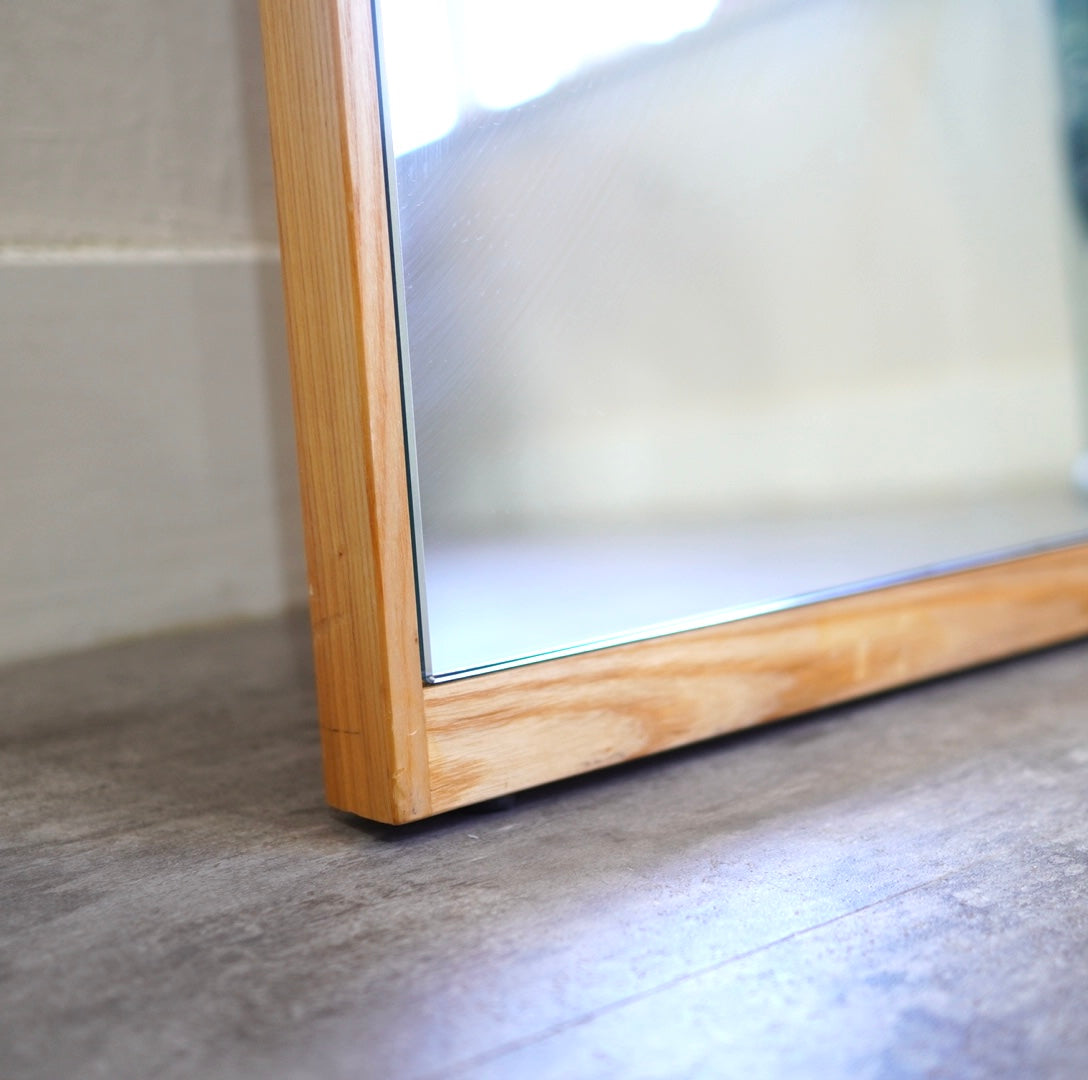 塩川光明堂 コムミラー002 姿見 全身鏡 180×90 オーク 中古 大き目