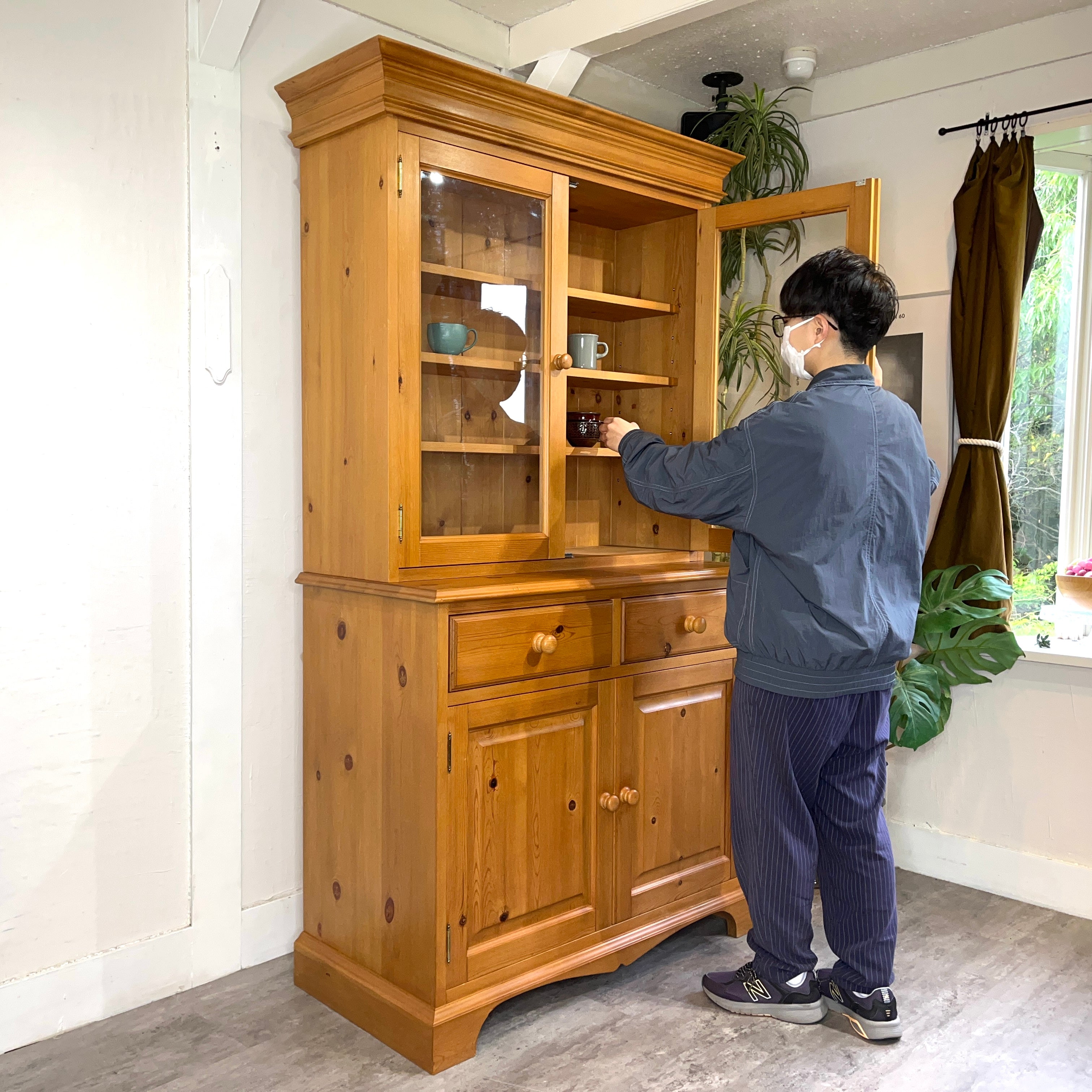 ザ・ペニーワイズ / THE PENNY WISE カップボード 食器棚 パイン材 PWC