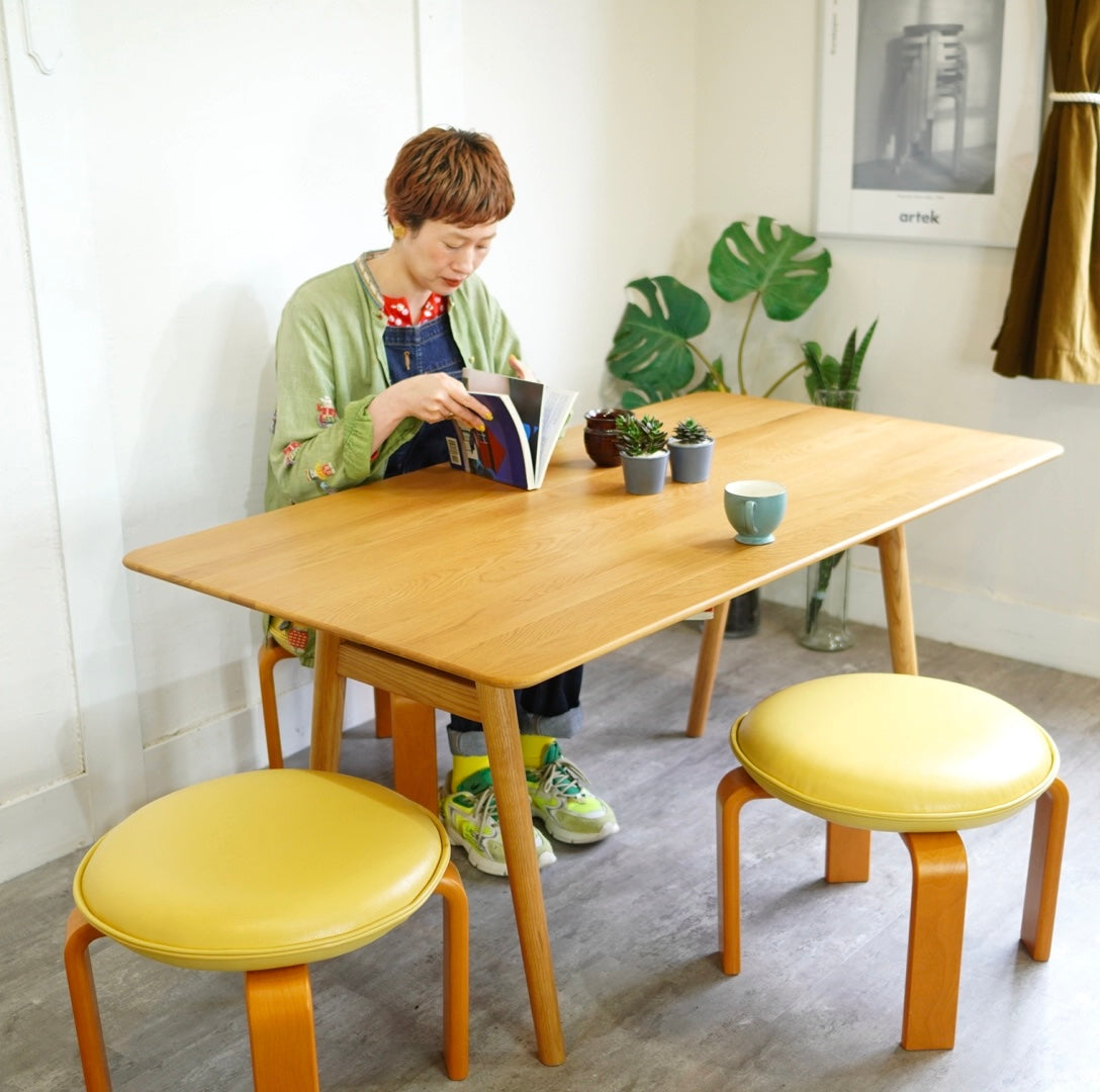 ウニコ / unico キナ / KINNA ダイニングテーブル W1400 中古 オーク