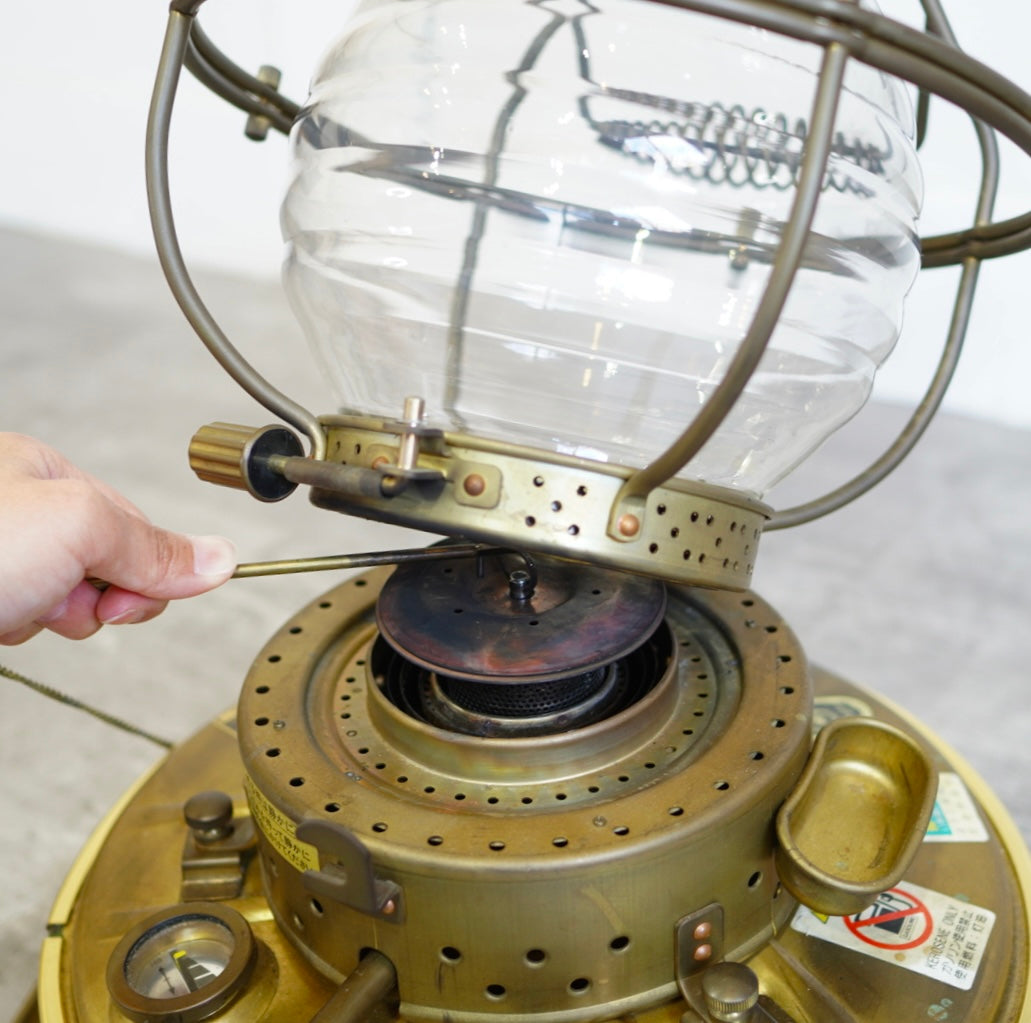 ニッセン / 日本船燈 ストーブ IS-3 ゴールドフレーム レトロ 暖房器具