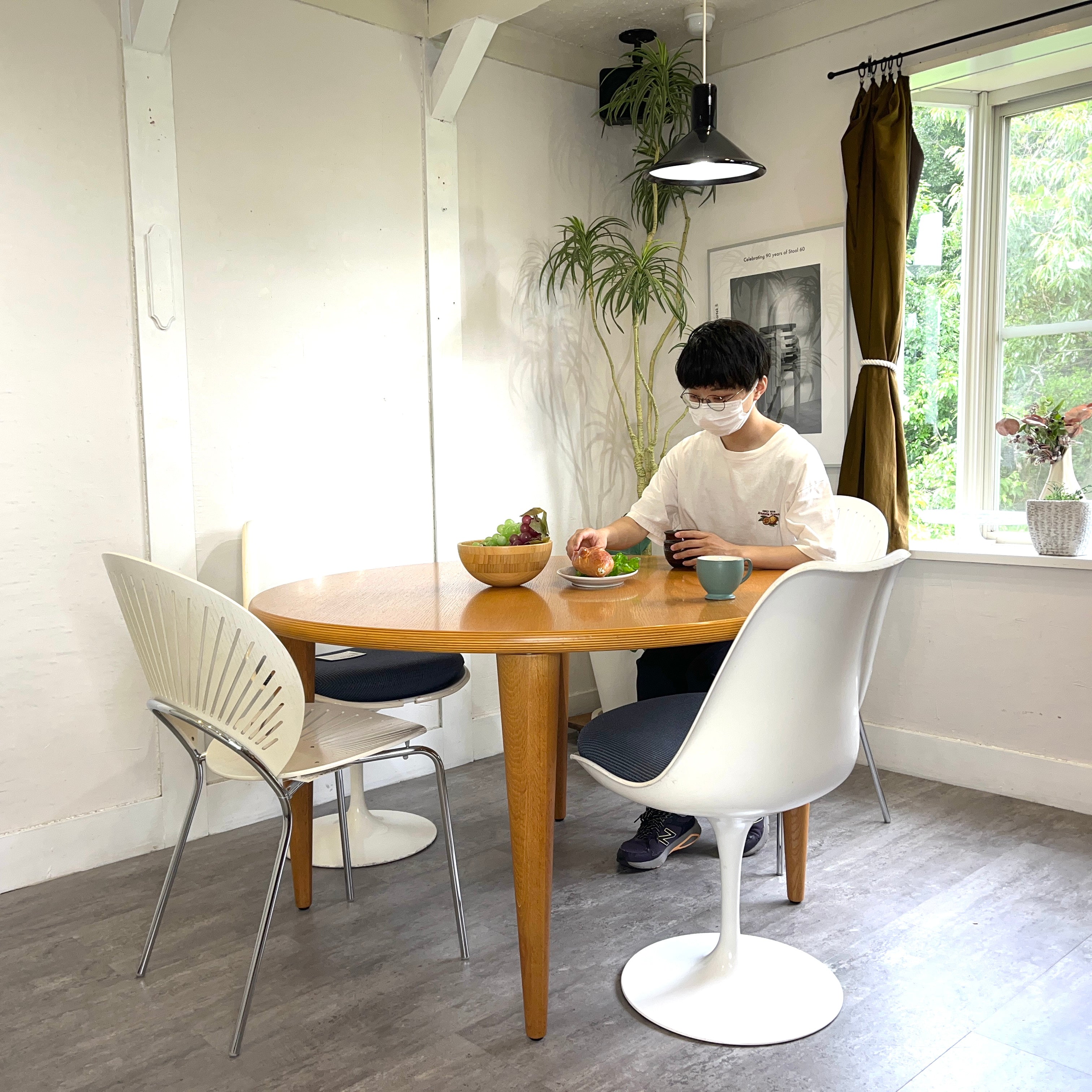 H21K73a 展示品 arflex NEW STATION ラウンドテーブル アルフレックス