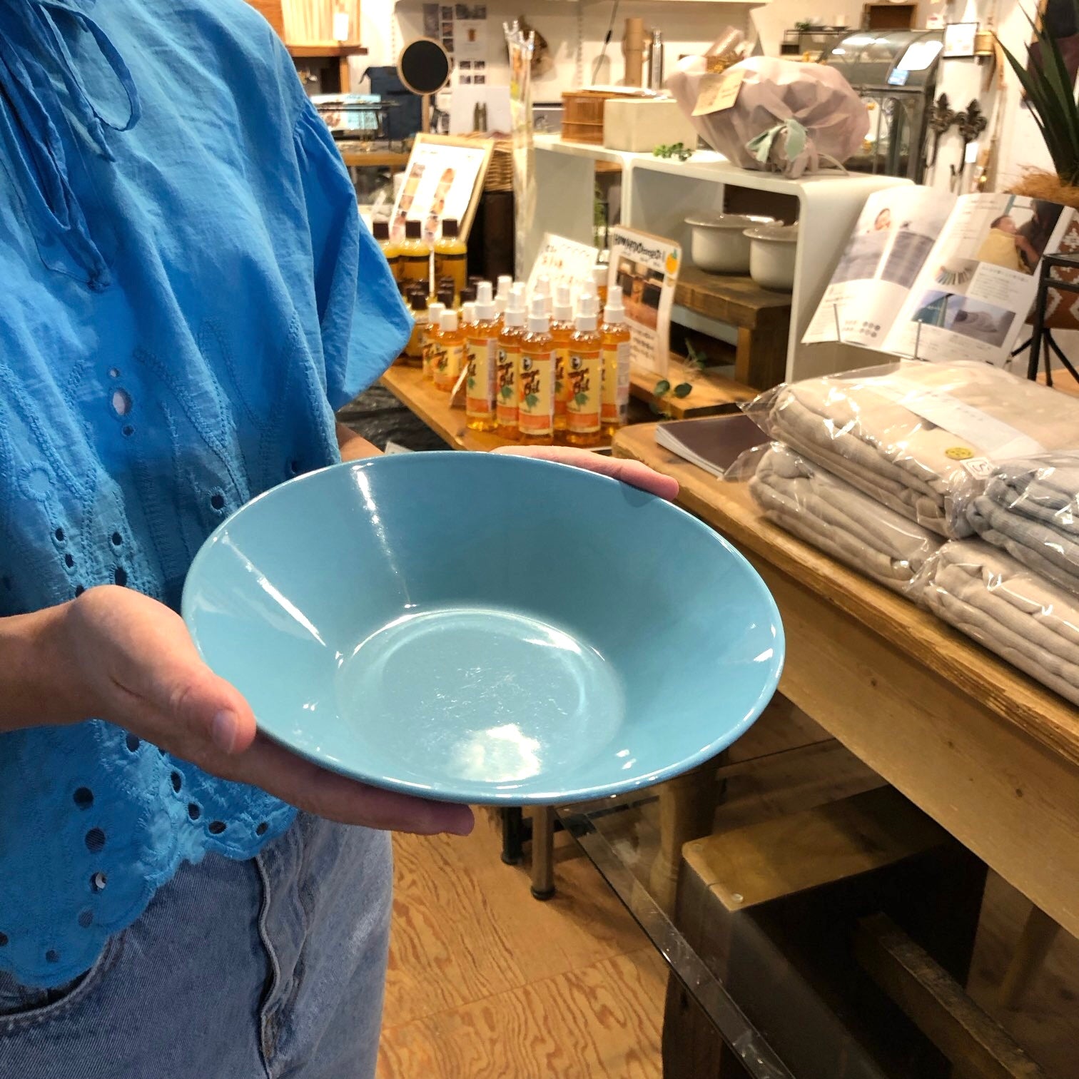 イッタラ / iittala ティーマ ボウル ターコイズブルー 中古 皿 青