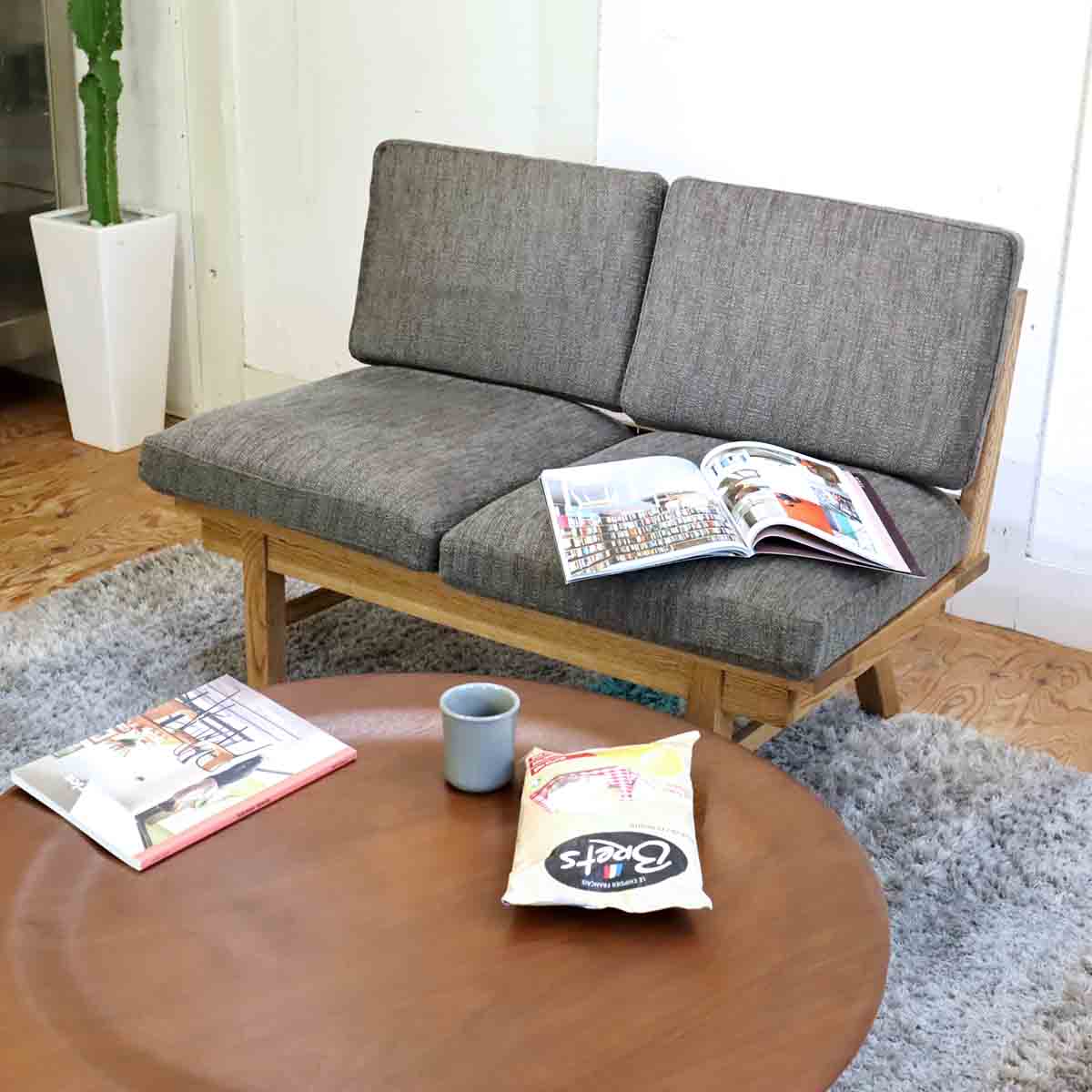 モモナチュラル / MOMO NATURAL NORD STANDARD 2P ダイニングソファ 2