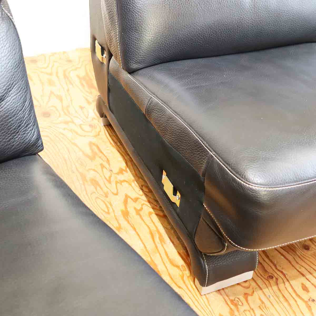 IDC大塚家具 カウチソファ L/S LUXE-01 リュクス L字ソファ 本革