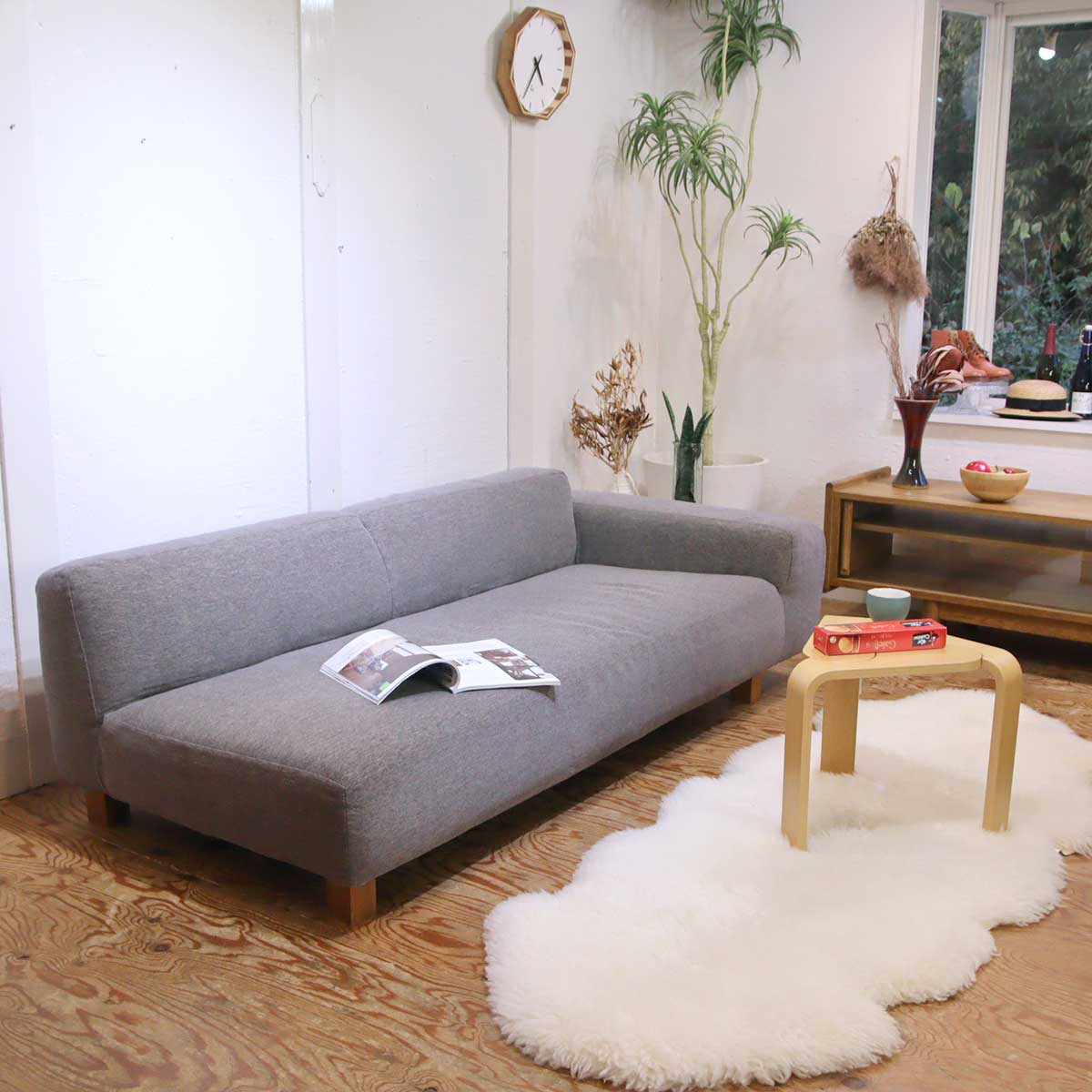 ノイエス / NOYES Decibel C4 ワイド 3人掛け 3P 片ひじ ソファ 中古