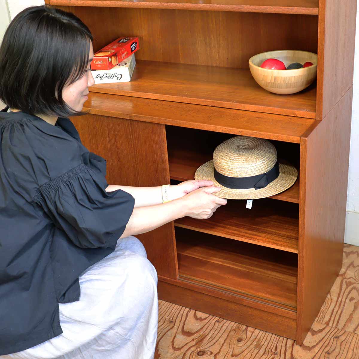 ブックシェルフ Torben B.Nielsen 北欧 チーク材 デンマーク製