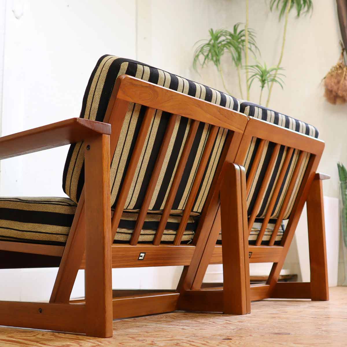 コスガ / KOSUGA セパレート 2人掛け アームソファ チーク材