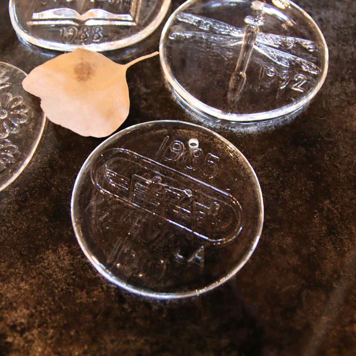 ヌータヤルヴィ / Nuutajarvi ガラスオーナメント6点set フィンランド