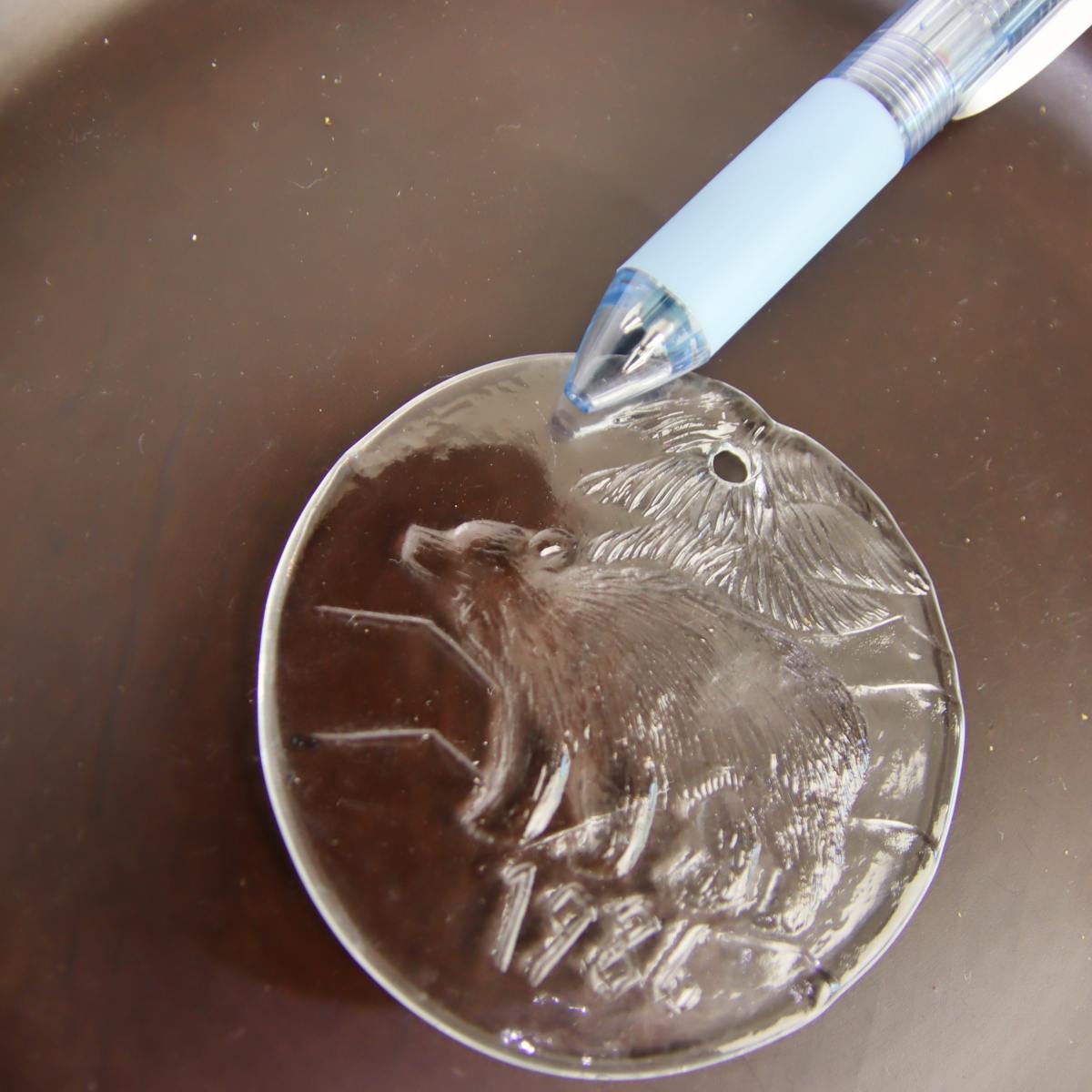 ヌータヤルヴィ / Nuutajarvi ガラスオーナメント6点set フィンランド