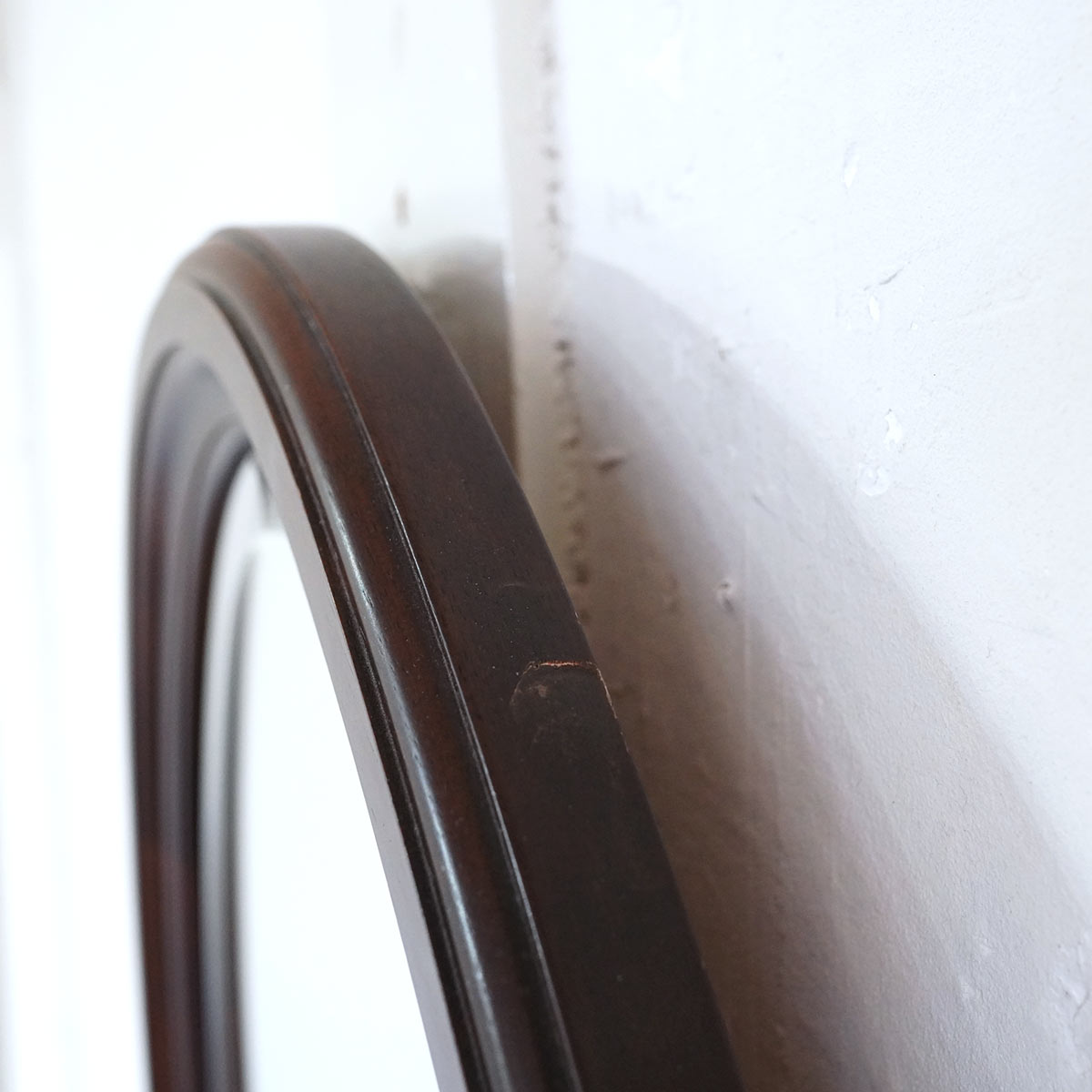 マルニ木工 / maruni ウォールミラー 鏡 オーバル型 中古 楕円 木製 円