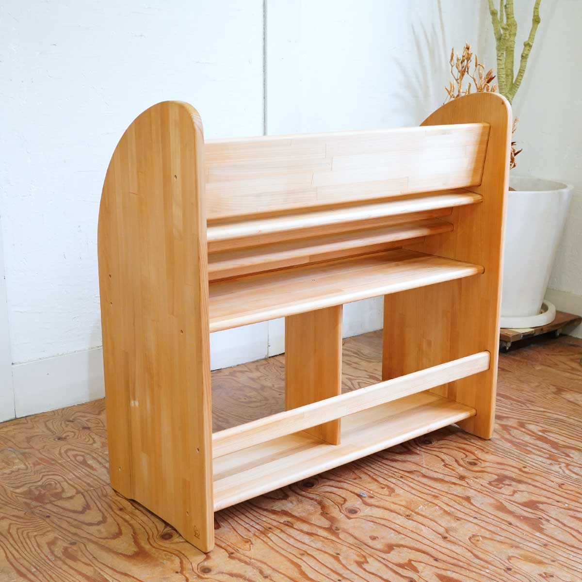 木遊舎 ひのきほんたて M800 本立て 本棚 シェルフ ブックシェルフ