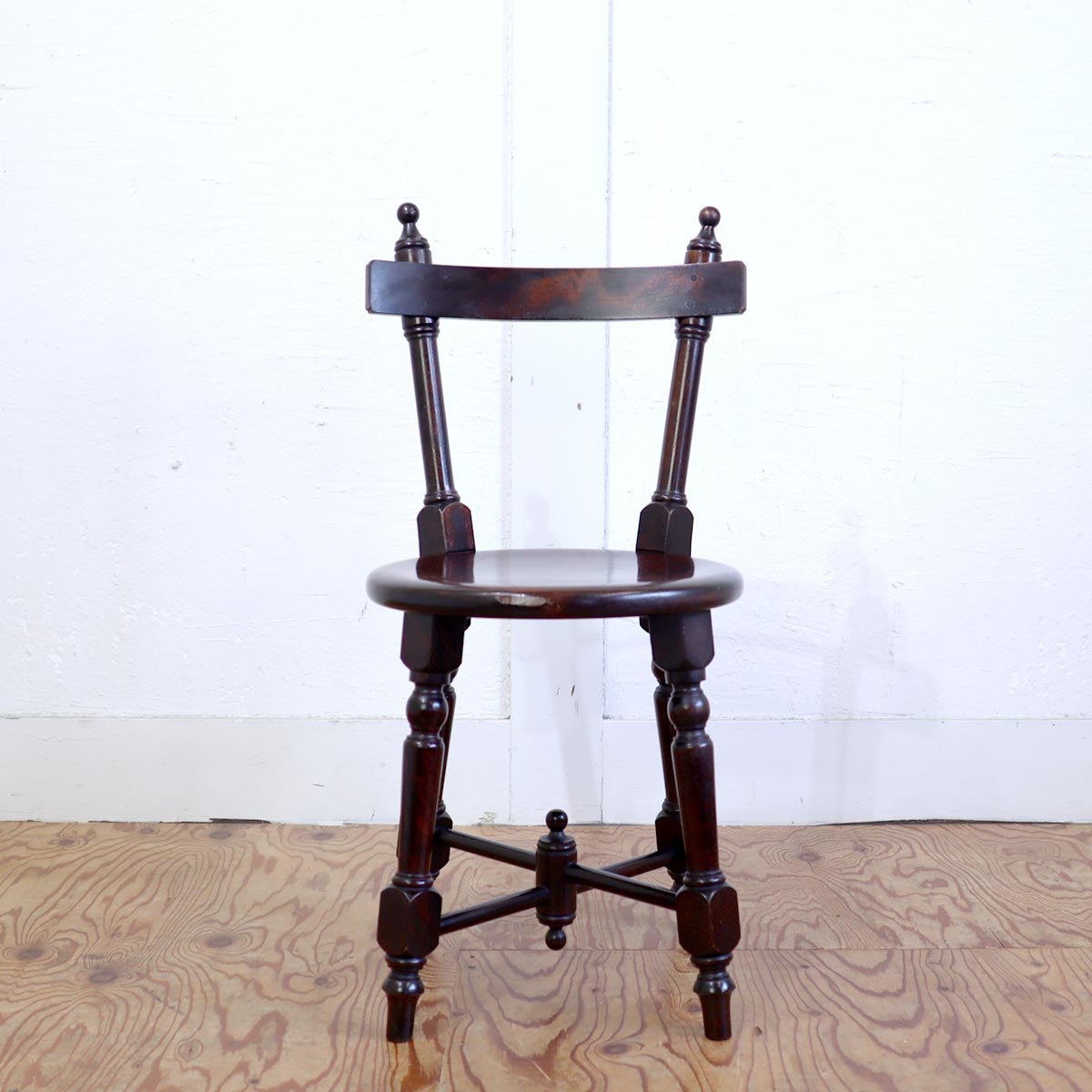 松本民芸家具 南京小椅子 スツール チェア 【2】 中古 民藝 小さい 木