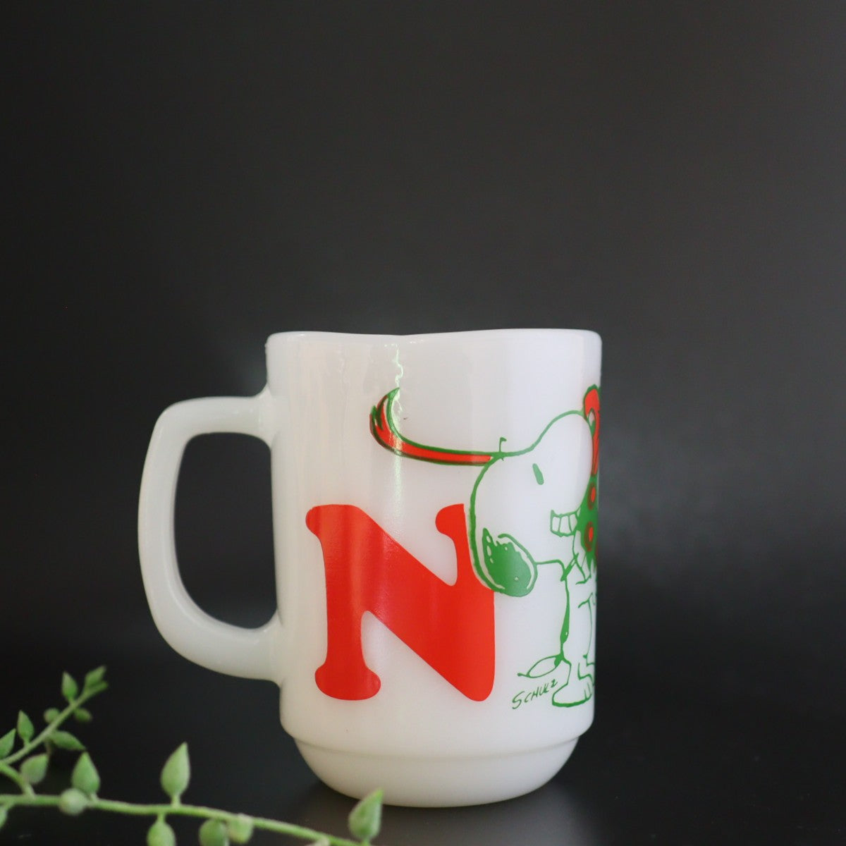 ファイヤーキング / Fire-King マグ スヌーピー PEANUTS ノエル