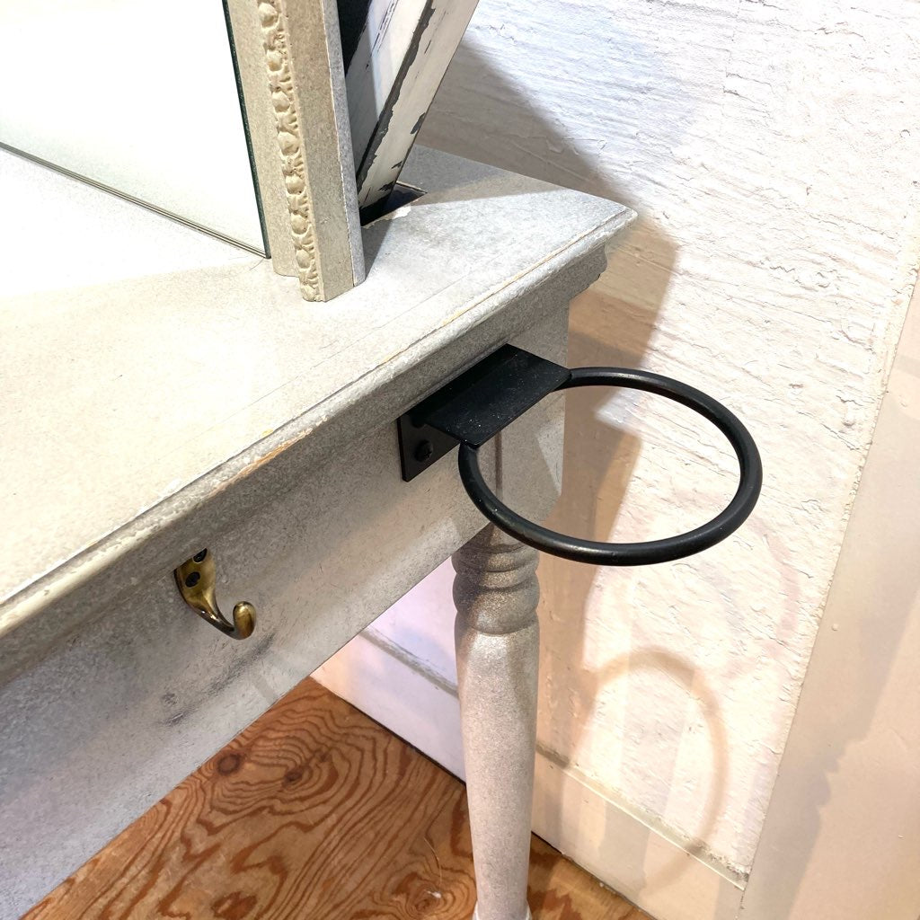 シャビーシック ミラー ドレッサー 手鏡付き 美容院 中古 大きなミラー