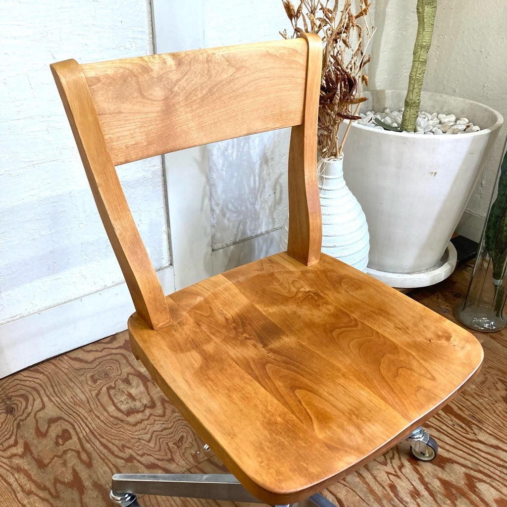 イクスス / ikususu デスクチェア キャスター付き 中古 アルダー材