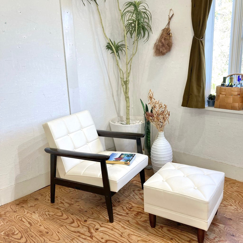 KARIMOKU カリモク フットスツール オットマンのみ Used KARIMOKU