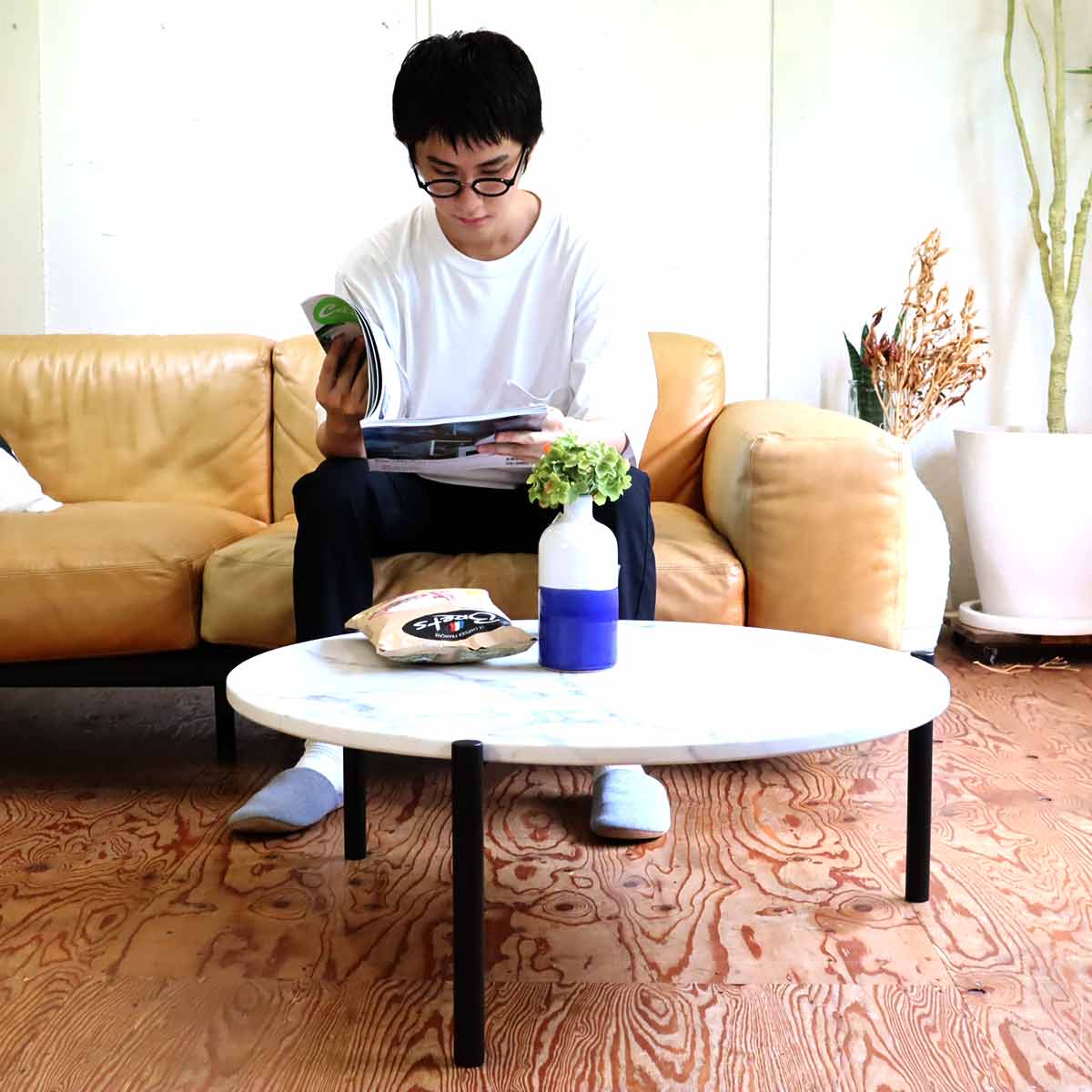 モーダ・エン・カーサ / moda en casa フローレンステーブル 大理石