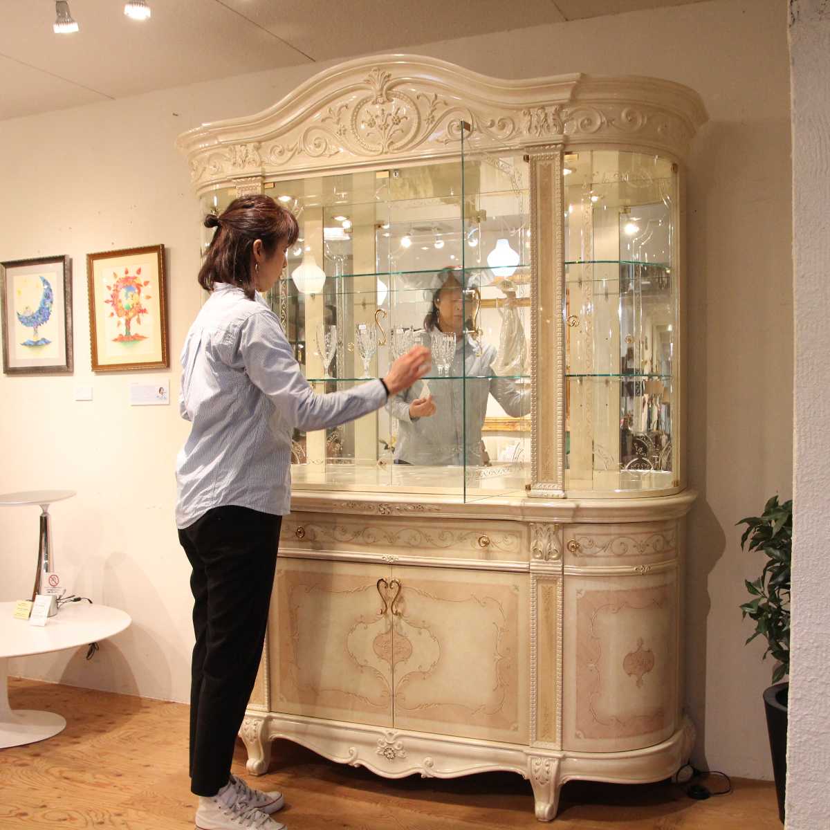 イタリア家具アマルフィ サルタレッリ キャビネット ガラスケース