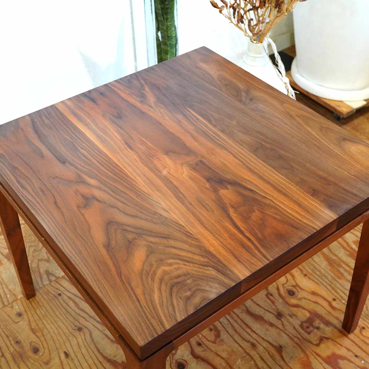 サイドテーブル 正方形 ウォールナット 【2】 中古 リビングテーブル