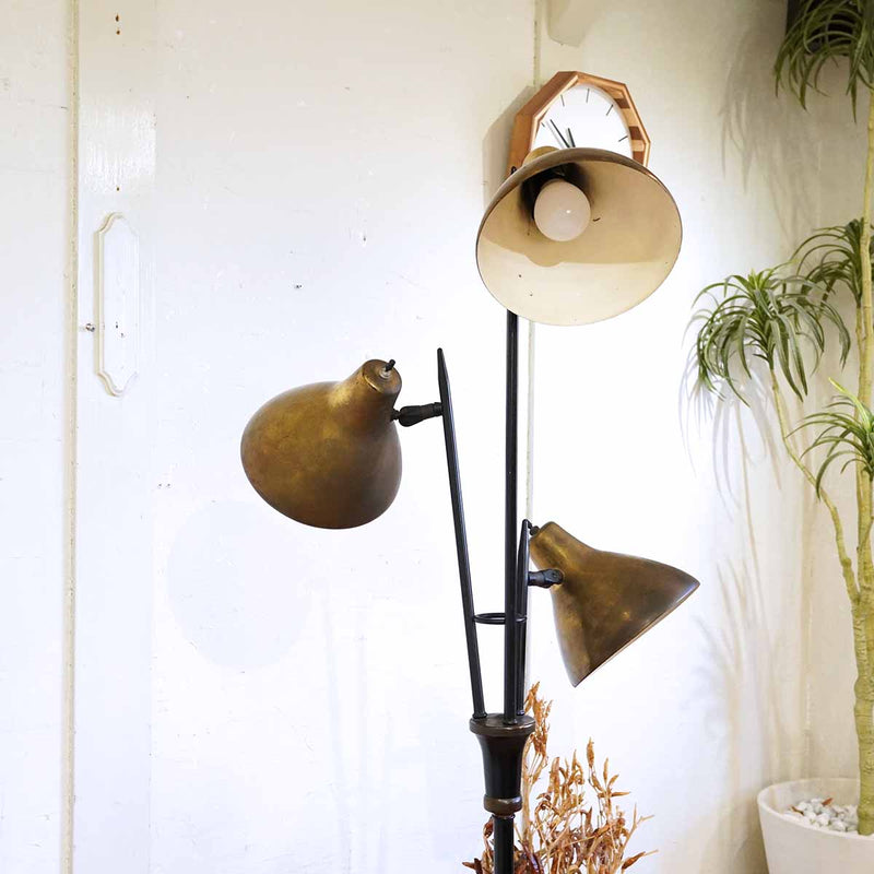 昭和レトロ 小泉 ヒカリ 木製スタンドライト 円筒型シェードランプ