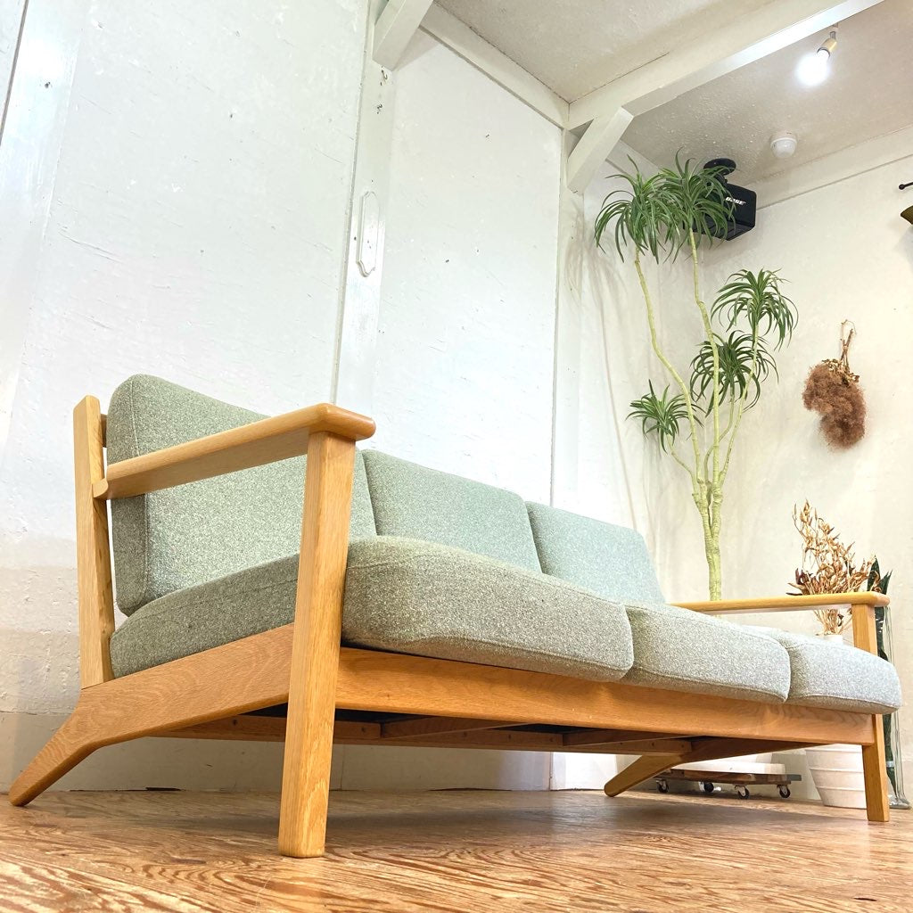 ウニコ / unico ヴィスカ / VISKA 3人掛け ソファ グリーン 中古 北欧