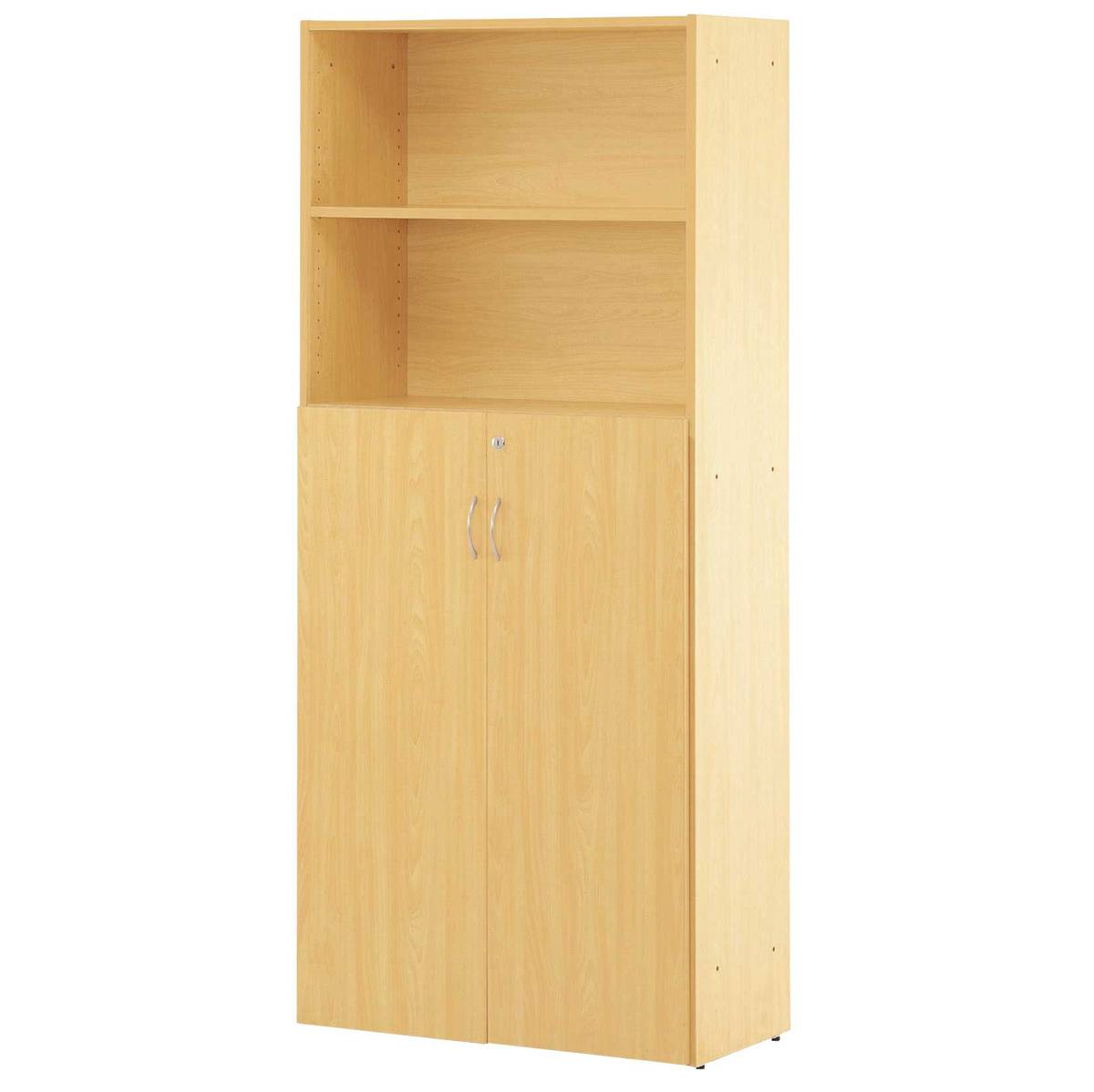 完売】[Jシリーズ] 可動棚ハイシェルフ 共通扉付き ナチュラル RFHS