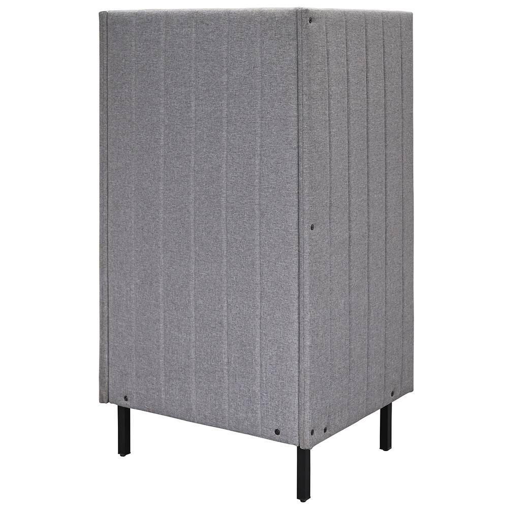 カッコ ファブリックソファ W800×H1500 ライトグレー 両側パネルタイプ