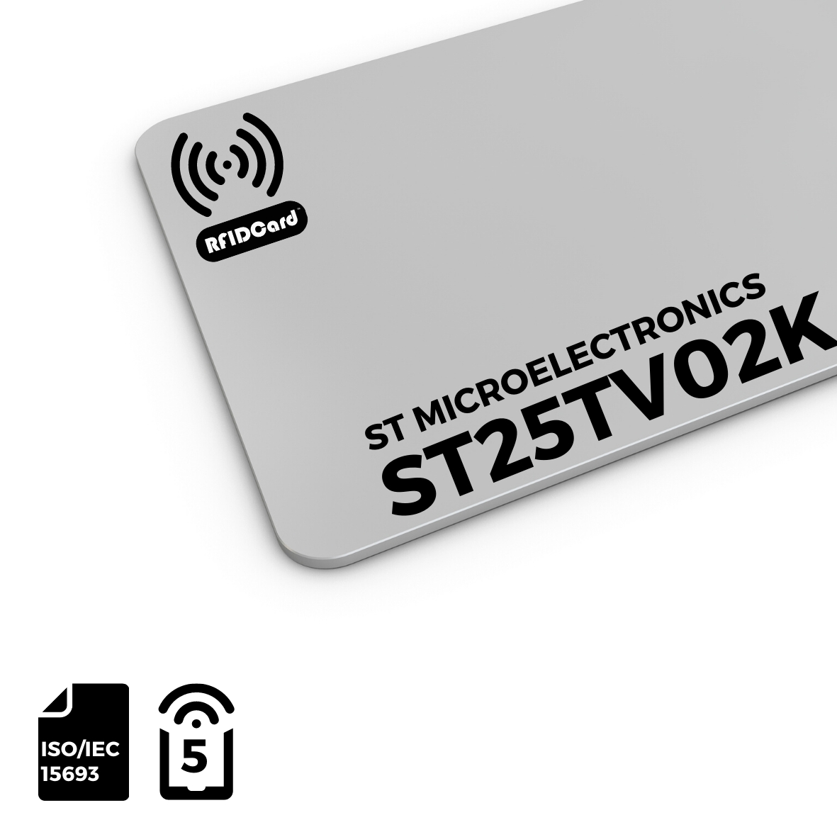 NFC Card ST25TV02K NFC Type 5 | ISO15693 CR80 - RFID Card