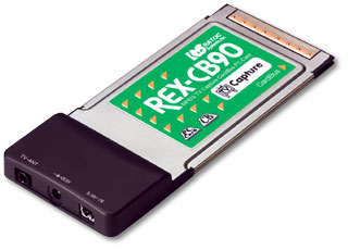MPEG TVキャプチャ CardBus PCカード発売[RATOC]