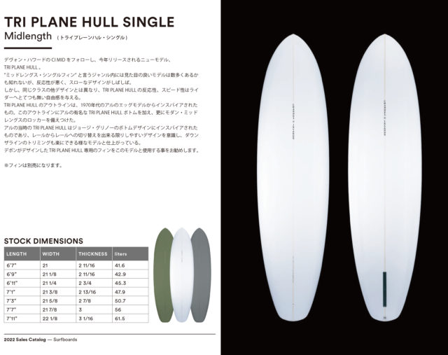 チャネルアイランズTRI PLANE HULL[トライプレーンハル]店頭ストック