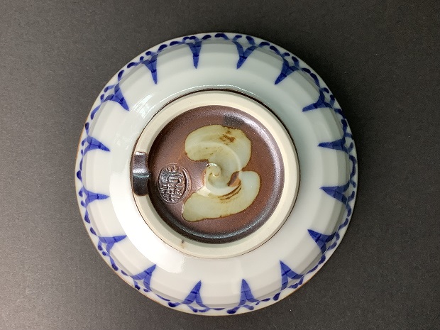 樂只苑 / 岩華窯 染付糸菊小付