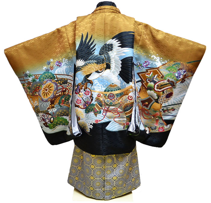 楽天市場】七五三 753 着物 男の子 袴 セット 3歳羽織袴 フルセット 鷹