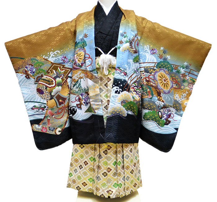 楽天市場】七五三 753 着物 男の子 袴 セット 5歳羽織袴 フルセット 鷹