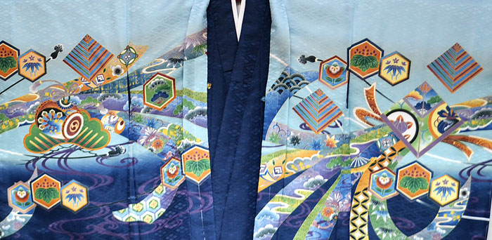 楽天市場】七五三 753 着物 男の子 袴 セット 5歳羽織袴 フルセット 兜