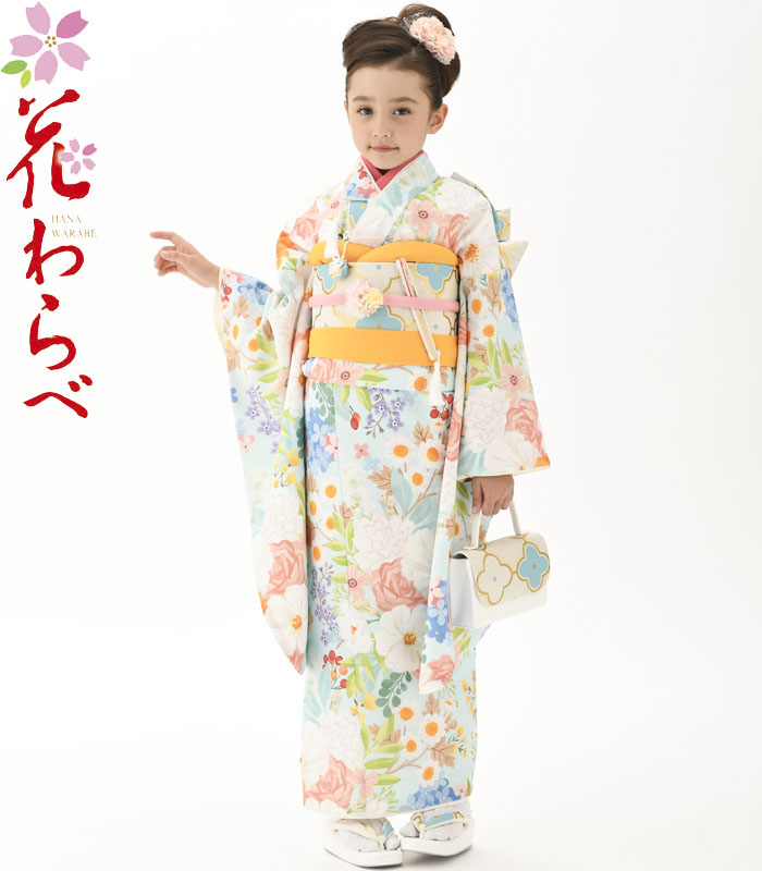 楽天市場】七五三 753 着物 7歳 女の子 四つ身着物 単品 花わらべ